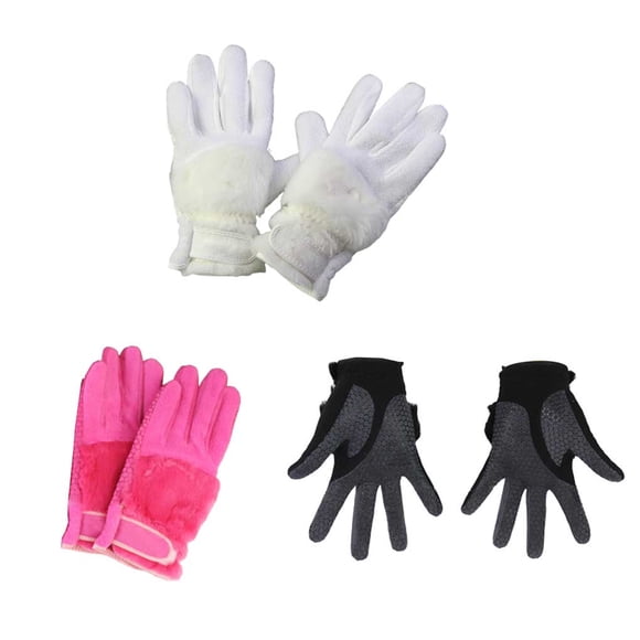 Gants de Golf pour Femmes Gants de Gym Antidérapants pour Femmes Entraînement Physique Chauds Pratique Sport Extérieur Chauds Confortables Mitaines Thermiques pour Dames Noir