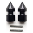 thumbnail image 3 of Krator Spike Black Swingarm Spools Sliders Motorcycle Compatible with Yamaha FZ6 FAZER 2004-2008, 3 of 3