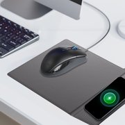 TopLLC Home Essentials, Home and Kitchen, Home Goods 15W fast charging office small computer folding mouse pad multifunction wireless charging stand mouse pad Wireless Charging Pad