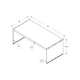 thumbnail image 4 of Monarch Specialties Coffee Table, Accent, Cocktail, Rectangular, Living Room, 44"l, Tempered Glass, Laminate, Brown, Clear, Contemporary, Modern, 4 of 4