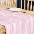 thumbnail image 4 of Boho Gauze Green Wedding Table Runner Fabric Kitchen Dining Holiday Table Decor For Home Party Indoor, 4 of 4