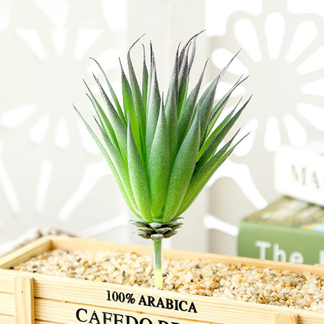 DIY Artificial Succulent Flocked Plant Fake Cactus Lotus Home Garden Decor