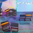 thumbnail image 4 of Bestier 55 inch L-Shaped Gaming Computer Desk with Monitor Stand Home Office Corner Desk, 4 of 6