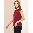 thumbnail image 4 of INSPIRE CHIC Blouse à Col Peter Pan à Manches Courtes pour Femmes, 4 of 6