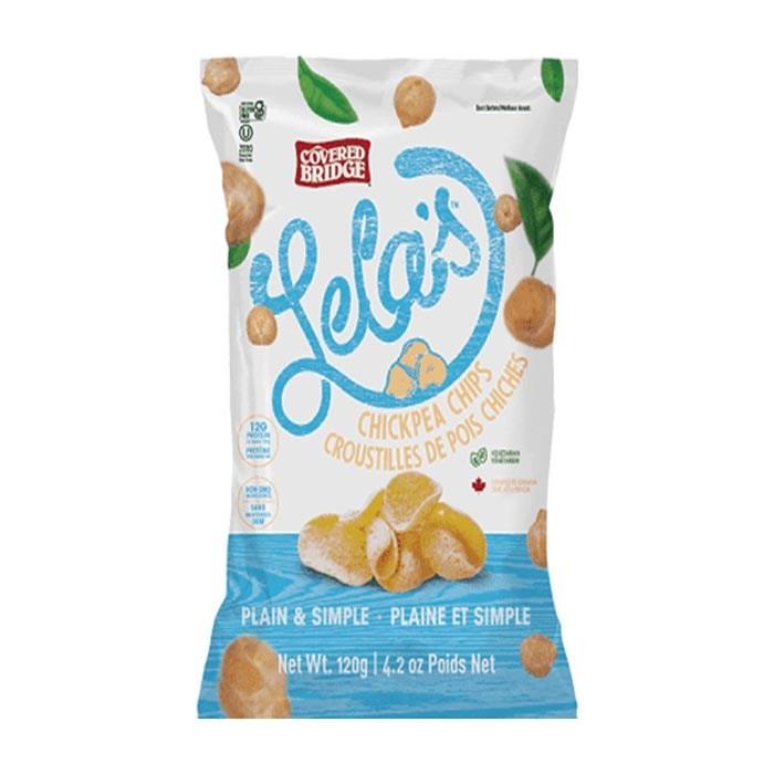 Covered Bridge - Lela's Chickpea Chips, 120g | Plain & Simple