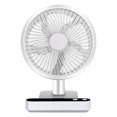 thumbnail image 2 of LSLJS USB Desk Fan, Cordless Rechargeable Mini Portable Fan, 180' Automatic Shaking Head Desktop Fan with 4 Speeds, LED Display, Strong Airflow Quiet Operation, Mini Fan, 2 of 6
