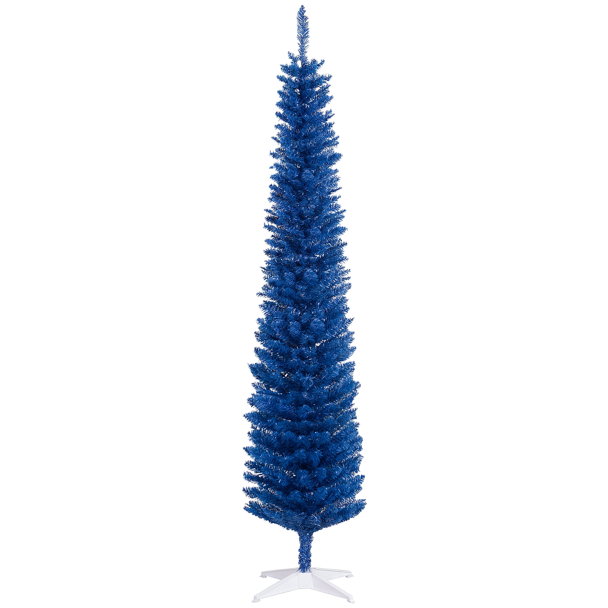 HOMCOM 7ft Pencil Artificial Christmas Tree With Realistic Branches