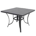 thumbnail image 1 of Four Seasons Courtyard Palermo Slat Top Dining Table with Umbrella Hole, 1 of 5