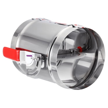 Unique Bargains HVAC Duct Manual Volume Damper 6 Inch Airflow Ducting Branch Vent Damper Adjustment Handle Stainless Steel