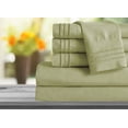 thumbnail image 1 of Mocassi 1800 Series Sheet Set 6 Pieces Deep Pocket California King Sage/Green, 1 of 3