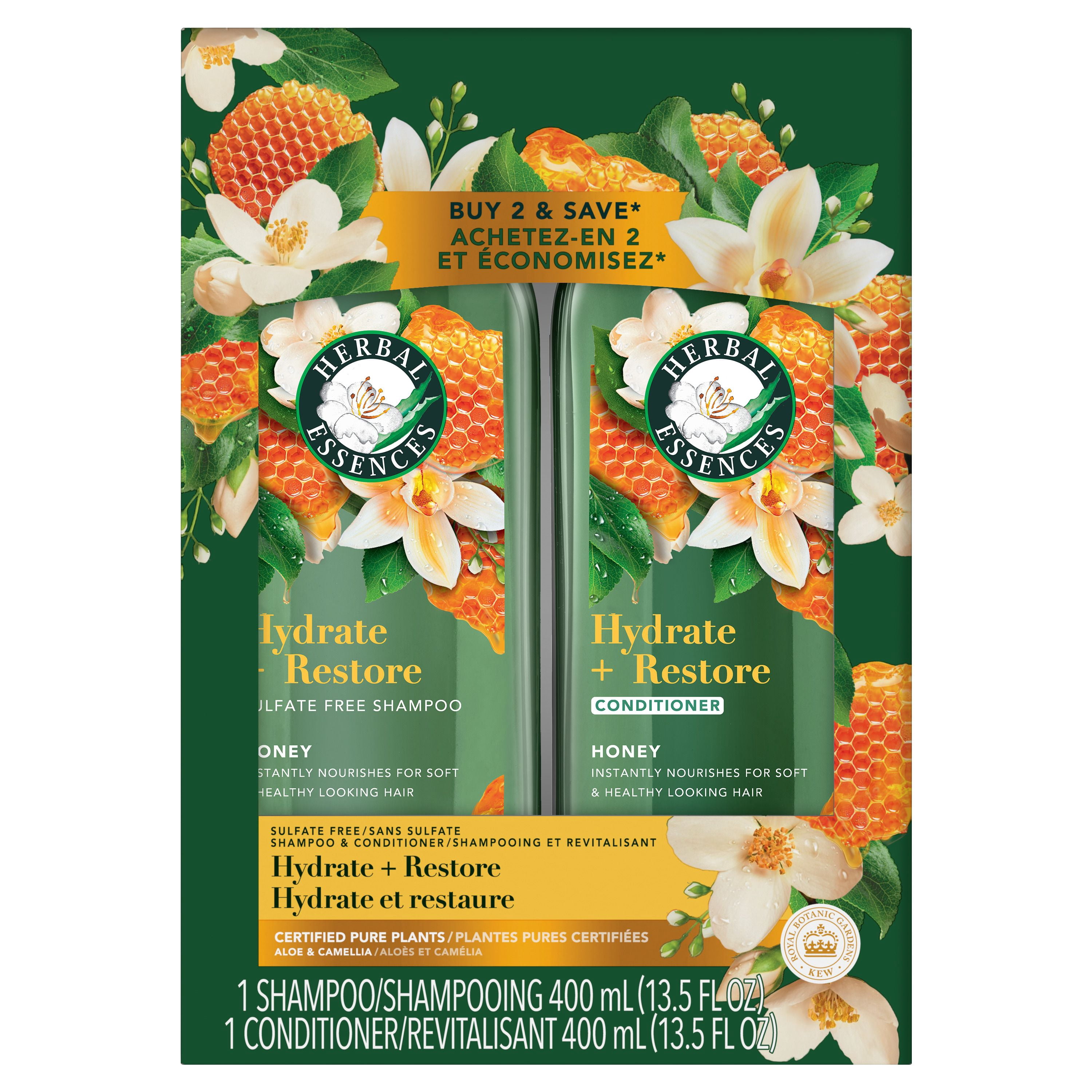 HERBAL ESSENCES SULFATE FREE HONEY SHAMPOO/CONDITIONER DUAL
