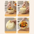 thumbnail image 4 of Salad Extra Large 5.5 Capacity | Bowl With Ergonomic Push Button Mechanism Non Slip Base & Drain Basket Perfect For Washing Lettuce & Vegetables, 4 of 9