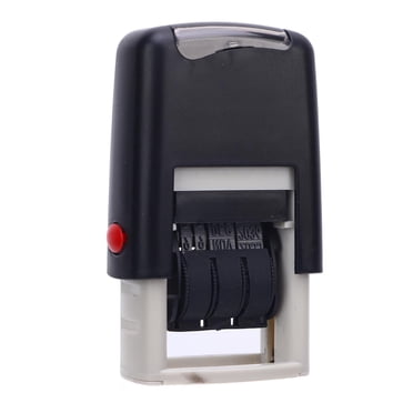 Compact Adjustable Date Stamp, Clear Imprints, Wide Usage, ABS Material, Portable, Efficient for Office and Home with Received for Labeling, Self Inking Stamping Tool