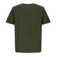 thumbnail image 4 of Birdeem Femmes Manches Courtes Décontracté Col Rond Imprimé Ample Bouton Tunique Chemise Blouse Hauts, 4 of 5