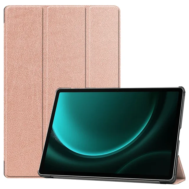 For Samsung Galaxy Tab S9 FE+ Case 2023 Magnetic Tablet Hard Shell Funda for Samsung Tab S9 FE S9 FE Plus Smart Cover Funda Kids rose gold S9 FE 10.9 inch