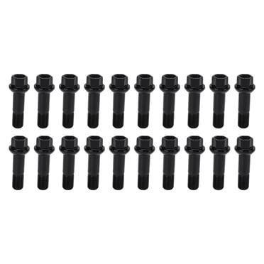 Ensemble de 20 Pcs Boulons Écrous de Roue Noirs 0009907607 Accessoires de Voiture en Métal de Remplacement pour Mercedes‐Benz
