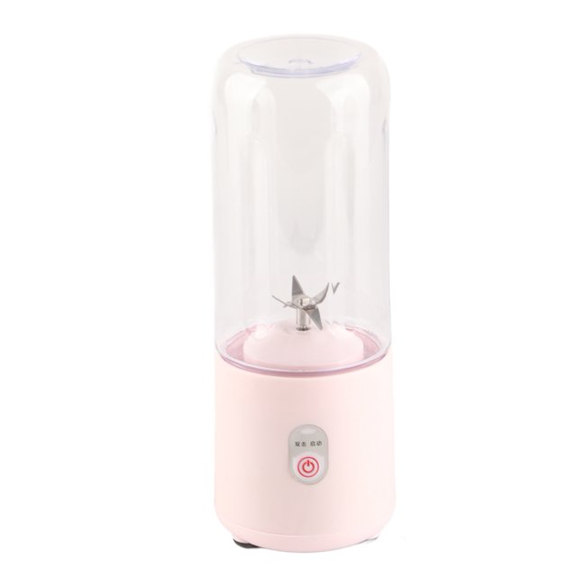 Mini juicer Machine - Juicer Machine Portable 500ml Mini Pink Juice Extractor 6 Leaf Blades USB Charging Juice Maker for Fruits Vegetables