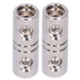 thumbnail image 2 of Audio Cable Coupler, 8 Gauge Input Output Deep Wire Recesses Durable Power Cord Terminal Nickel Plated Finish  For Car Audio System, 2 of 8