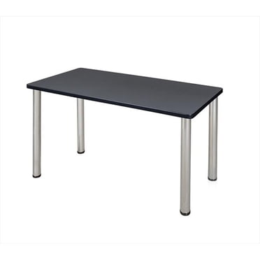 Regency MT4824GYBPBK 48 X 24 Po Kee Table d'Entraînement - Pieds de Poteau Gris et Noirs