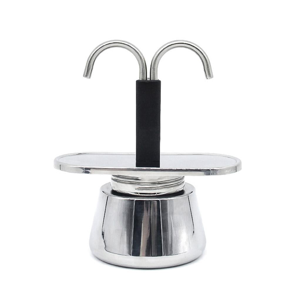 mocaです。 2 Cup 100Ml Moka Pot Double Head Stainless Steel Mocha Coffee Pot