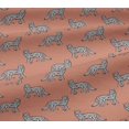 thumbnail image 5 of oneOone Viscose Jersey Fabric Fox Block Print Fabric By The Yard 60 Inch Wide, 5 of 5