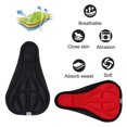 thumbnail image 4 of Bike 3D Saddle Seat Cover Bike Breathable Soft Comfort Pad Padded Cushion (Orange), 4 of 8