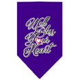 thumbnail image 1 of Bien Bénir Votre Coeur Sérigraphie Bandana Violet Petit, 1 of 1