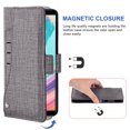 thumbnail image 3 of OnePlus 5T Case, iCoverCase Genuine Leather Wallet Case Slim Fit Folio Book Design with Stand and Card Slots Flip Case Cover for OnePlus 5T (Gray), 3 of 5
