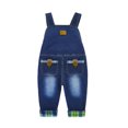 thumbnail image 2 of KIDSCOOL SPACE Salopette en Jean Tricotée Douce en Coton pour Bébé 3D Dessin Animé 6 m, 2 of 6