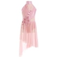 thumbnail image 3 of Ocealan Robe de Danse Lyrique Sans Manches pour Filles Jupe Ballerine Scintillante Rose 10, 3 of 7
