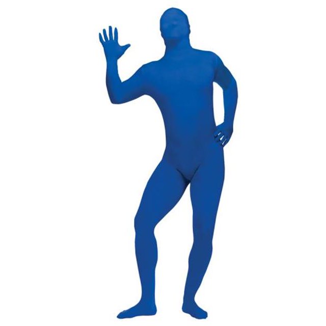 Costumes For All Occasions FW131264BU Skin Suit Blue Adult Std