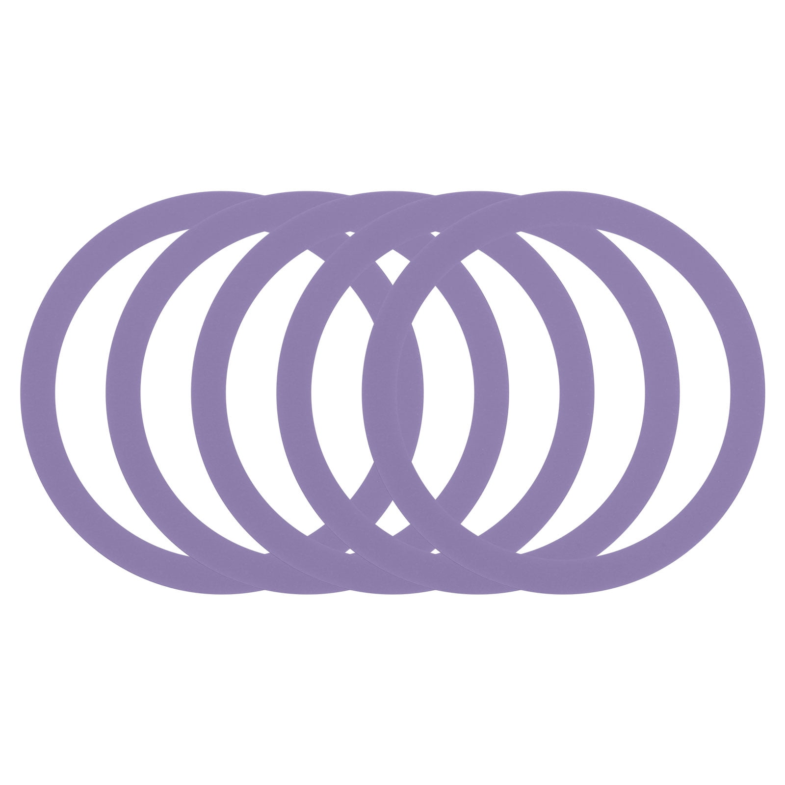 5Pcs Magnetic Adapter Ring, Magnetic Wireless Charger Conversion, Light Purple