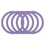 5Pcs Magnetic Adapter Ring, Magnetic Wireless Charger Conversion, Light Purple