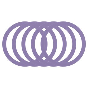 5Pcs Magnetic Adapter Ring, Magnetic Wireless Charger Conversion, Light Purple