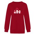 thumbnail image 4 of CEHVOM Womens Summer Shirts Round-Neck Long Sleeve Tops Printed Regular Blouse Clearance, 4 of 4