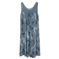 thumbnail image 2 of SMihono Robe Bohème d'Été pour Femmes Grande Taille Robe Sans Manches Ample Imprimée à Col Rond en Dentelle Patchwork pour Femmes Printemps/été, 2 of 3