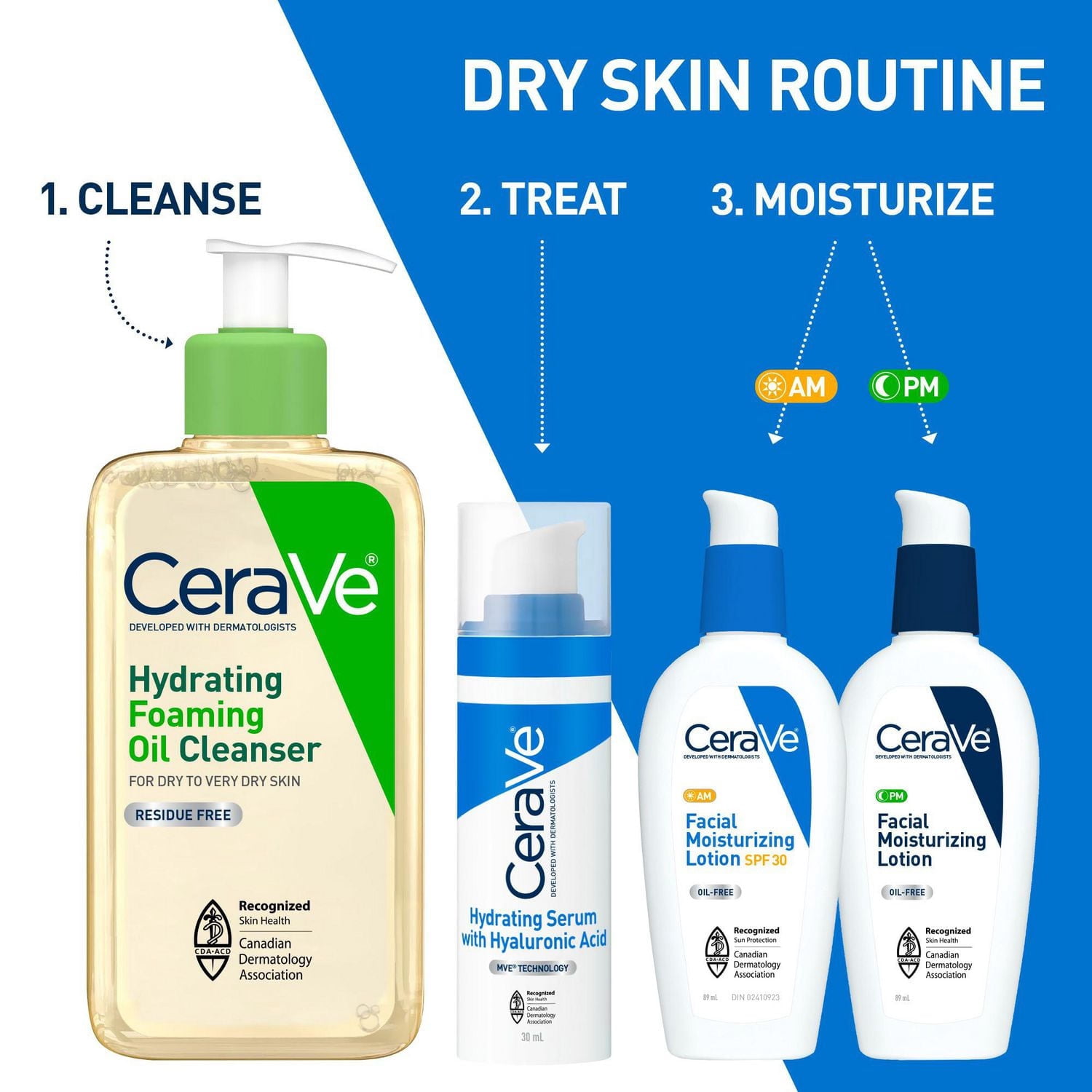 CeraVe Nettoyant Moussant Hydratant à l'Huile, Gel pour Visage et Corps avec Squalane et Céramides, 562 ml