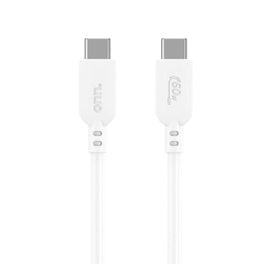 Onn. 10 FT/3 m USB 60W Certified USB-C to USB-C Cable