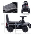 thumbnail image 3 of Aosom Kids Ride On Sliding Car with Hidden Under Seat Storage, Black, 3 of 10