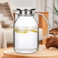 thumbnail image 2 of Siruishop Glass Pitcher Container Fridge Water Jug for Cold or Hot Beverage Milk Juice 1.2L, 2 of 9