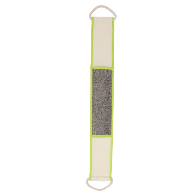 Exfoliating Back Scrubber, Linen 2PCS Long Large Green Trim Back Cleansing Washcloth For Men Women