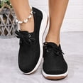 thumbnail image 3 of Dakaela Espadrilles en Toile à Plateforme pour Femmes, Décontractées, à Lacets, Tennis, Course, Classiques, Marche, Plates, 3 of 7