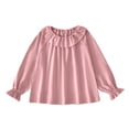 thumbnail image 2 of RXIRUCGD Mode Hauts Décontractés à Manches Longues pour Filles Col Rond Imprimé (Rose, Taille:9 Mois), 2 of 3