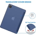 thumbnail image 3 of Case for iPad Pro 12.9 Inch Case, (2022/2021/2020, 6th/5th/4th Generation), Convenient Magnetic Attachment, Two-Way Stand, Full Pencil 2 Support, Rebound Folio Stand Cover Case - Blue, 3 of 5