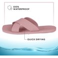 thumbnail image 3 of ROXONI Women Slippers Shower Pool Sandals Criss Cross Bathroom Quick Drying Slippers, 3 of 5