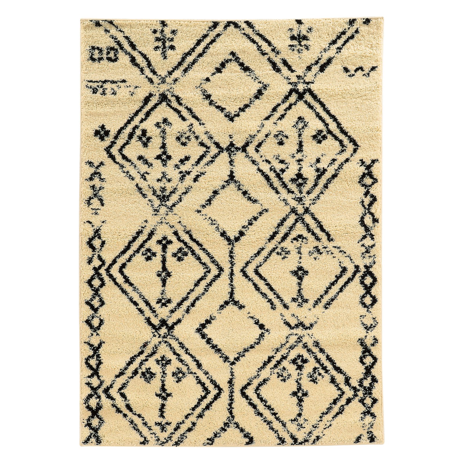 Tapis d'appoint Athena sisal et ardoise de 4 pi x 6 pi