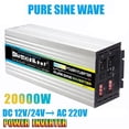 thumbnail image 2 of Pure Sine Wave Solar Inverter 10000W-20000W Pure Sine Wave Power Inverter Car Solar Inverter Voltage Transformer DC 12V To AC 220/110 Socket Converter Invertor ,Safety, 2 of 7