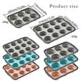 thumbnail image 3 of Silicone Cupcake Pan, Silicone Bakeware, N Non Stick Silicone Cupcake Pan, 6 Cup Muffin Baking Tray with Metal Frame, Oven Dishwasher Safe Foldable, by Goohae, 3 of 9