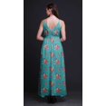 thumbnail image 4 of Bimba Robe Longue à Imprimé Floral pour Femmes, Bretelles Spaghetti, Col en V, Maxi, Tenue de Plage - Moyen, 4 of 4
