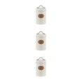 thumbnail image 3 of Wweixi Transparent Tea Jars For Storing And Displaying Favorite Tea Leaves Food Grade Metal Kitchen Storage Jars Jars Kitchen Beige sugar 3Set, 3 of 6